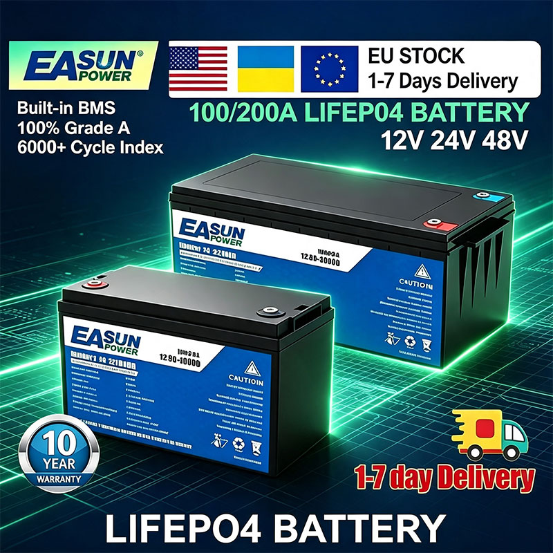 EASUN POWER LiFePO4 Battery 10 - Grid Tie Inverter Limiter 2000W review and price