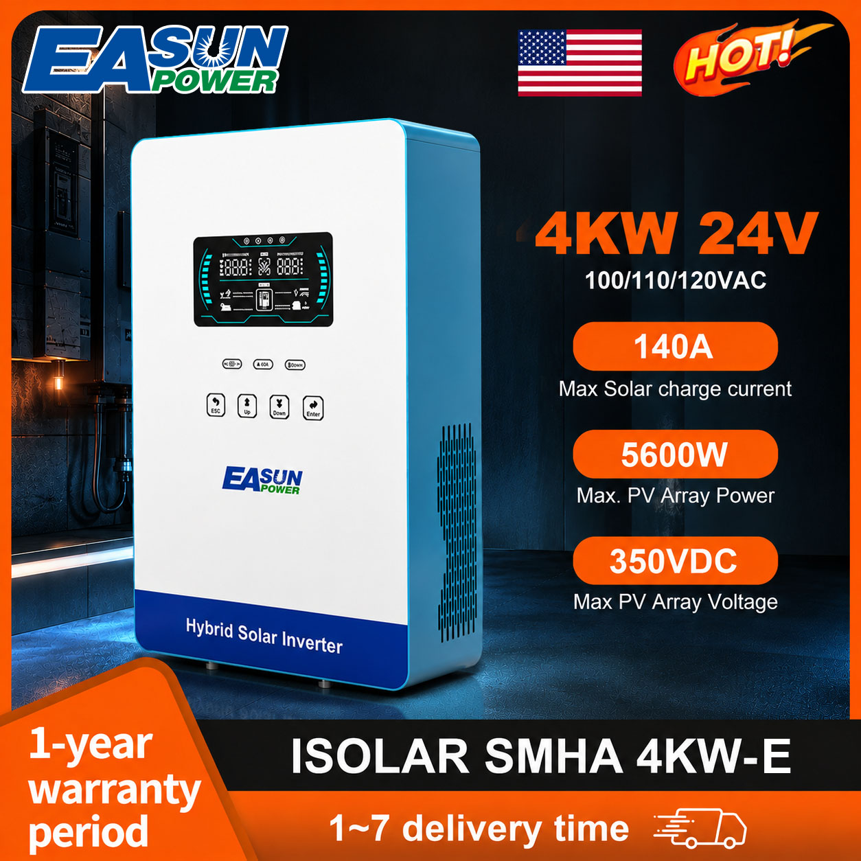 EASUN POWER 4KW 120V Off Grid  - Grid Tie Inverter Limiter 2000W review and price