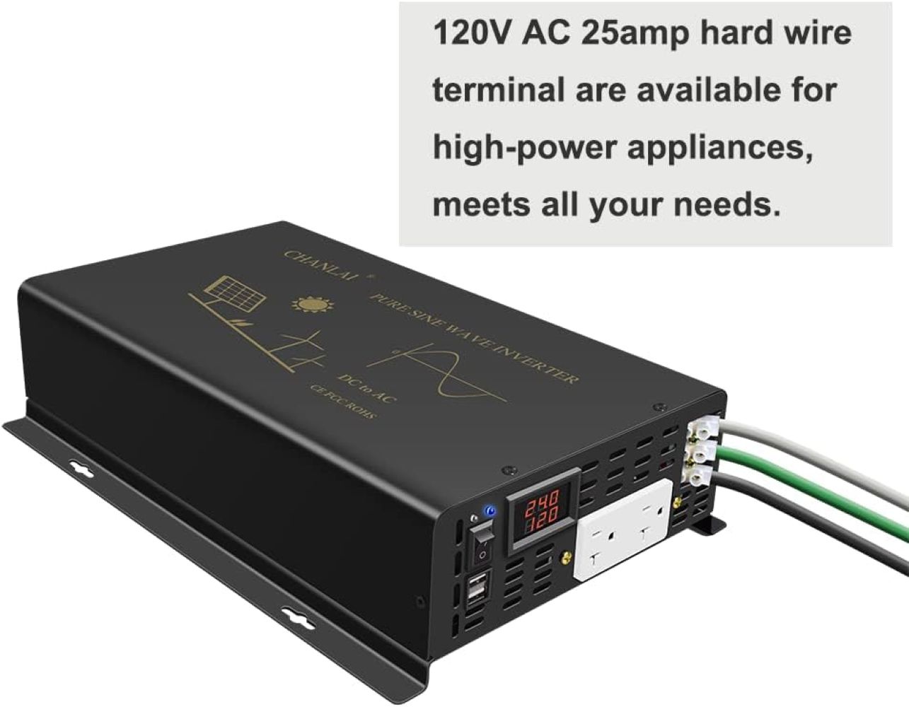 3000W Pure Sine Wave Solar Pow - Inverter Pure Sine Wave 60Hz 120V 3000W review and price